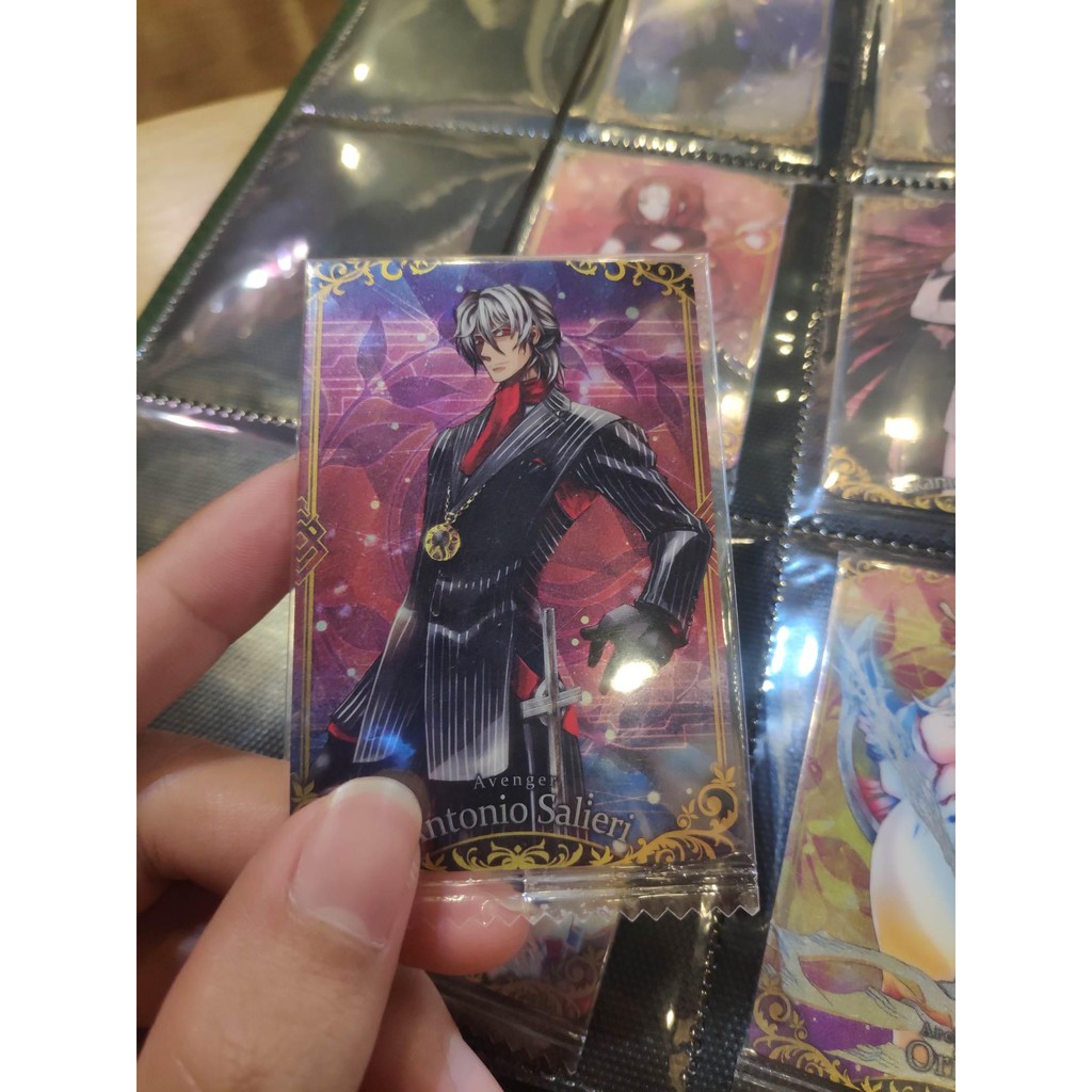 Thẻ bài sưu tầm bánh xốp Fate Grand Order FGO Antonio Salieri R - Rare - Tặng bọc bài nhựa bảo quản