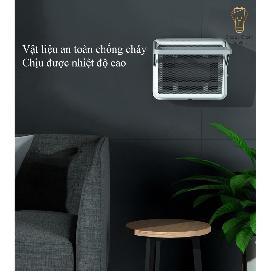 Máy Sưởi Treo Tường Energy Green Lighting Phòng Tắm,Phòng Vệ Sinh,Phòng Khách,Phòng Ngủ C12 - Sưởi Gốm PTC