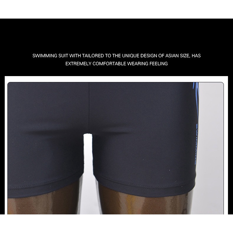 Quần bơi nam boxer 2 lớp cao cấp vải Spandex co giãn 4 chiều - nhanh khô - thoáng khí - có dây buộc QBD1106