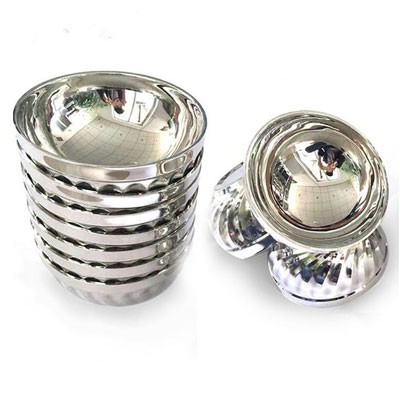 Chén Xoắn Inox Không Gỉ, Chén Ăn Cơm Inox