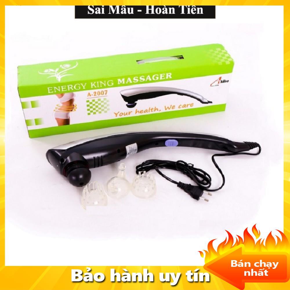 ✔️Máy massage toàn thân cá heo Energy King LC 2007AA 3 đầu xóa bóp đấm lưng, giảm đau thư giãn  - Bảo hành 12 tháng