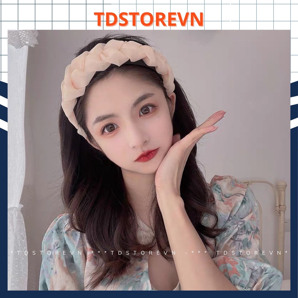 Bờm tóc tết chất liệu VOAN óng cao cấp dành cho nữ - TDSTOREVN TD85