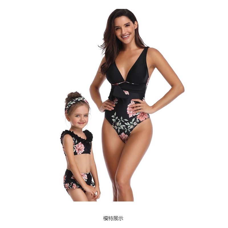 Áo bơi đôi cho mẹ và bé(có size to cho mẹ)