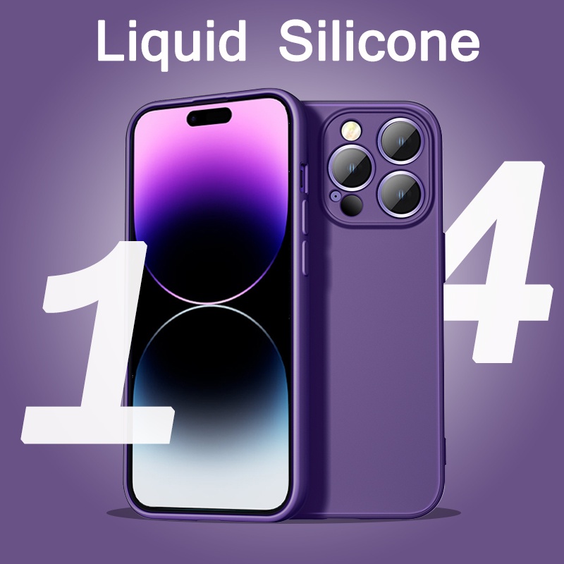Ốp Điện Thoại Silicon Dẻo Dáng Vuông Chống Sốc Cho iPhone 14 13 11 12 Pro Max 14Plus X XS Max XR 7 8 Plus SE 2020