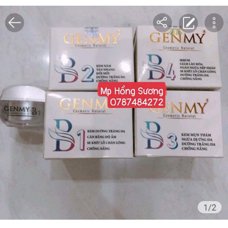 Kem Genmy B1,B2,B3,B4 mới 10g - kèm quà khi mua