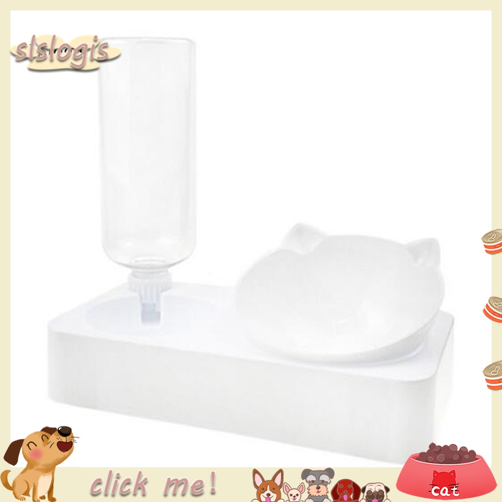 Khay đựng thức ăn/ nước uống tự động chống trượt tiện dụng cho thú cưng