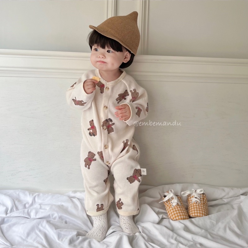 Suit dài suit ngủ hình gấu cho bé