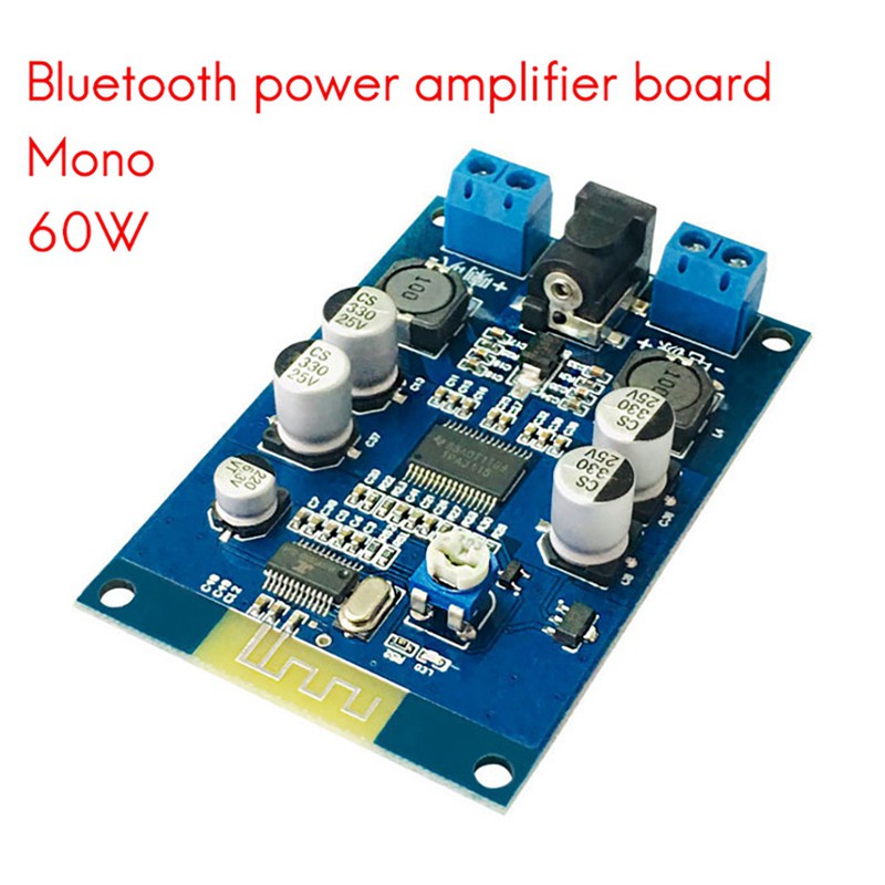 TPA3118 Audio Power Amplifier Board 60W Mono Class D Bluetooth 5.0 Speaker DC8-24V Power Amplifier Board