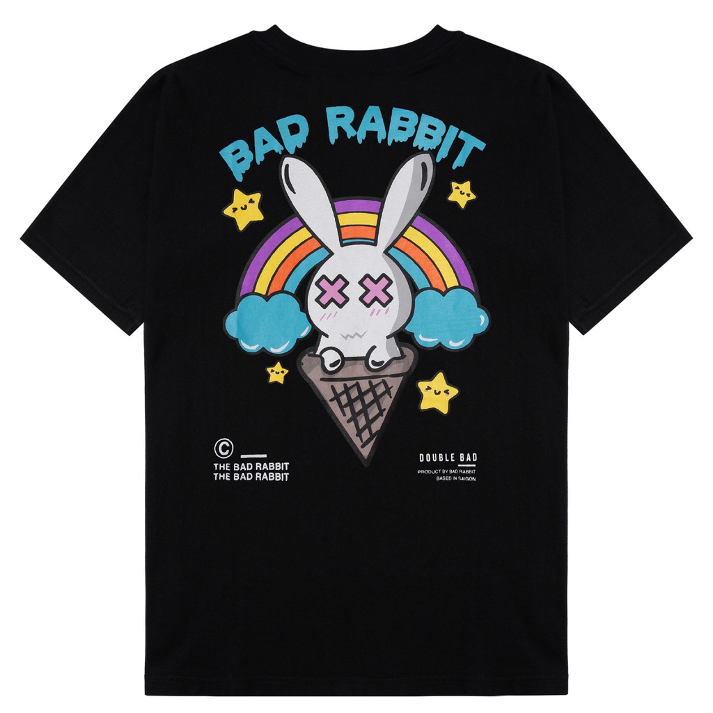 Áo Thun Unisex Bad Rabbit Ice Cream 100% Cotton - Local Brand Chính Hãng