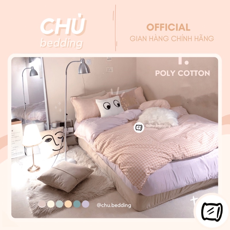 [HÀNG CÓ SĂN] FULL Bộ chăn ga gối 6 MÀU poly cotton: hoạ tiết ziczac | BigBuy360 - bigbuy360.vn