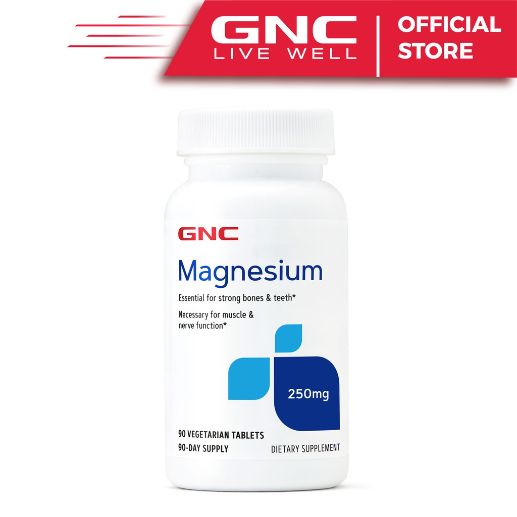 Viên Uống Bổ Sung Magie GNC Magnesium 250mg (90 Viên)