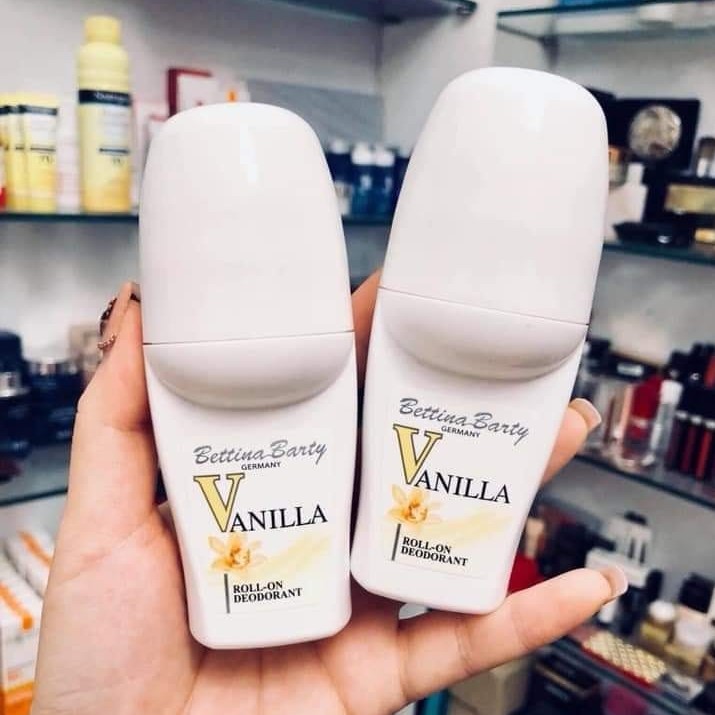 Lăn Khử Mùi Vanilla Đức - Lăn Nách Hương Nước Hoa Bettina Barty Vanila 50ML - GIÚP TRẮNG DA, GIẢM THÂM NÁCH HIỆU QUẢ