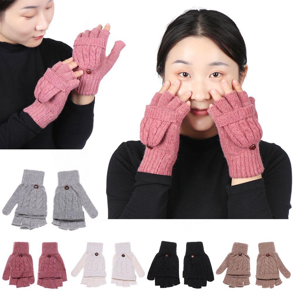 LAYOR1 Găng Tay Len Hở Ngón Mềm Mại