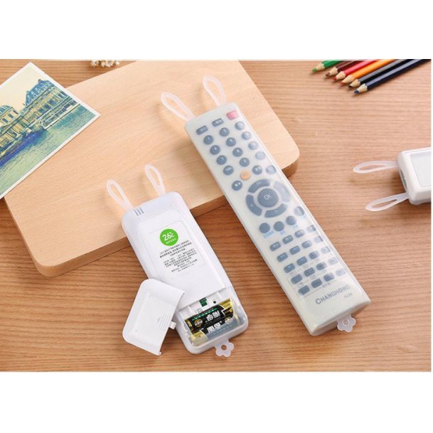 Bộ 2 Bọc Remote Tivi, Điều Hòa Bằng Nhựa Silicon Dẻo Trong Suốt Hình Tai Thỏ - Dumi Shop