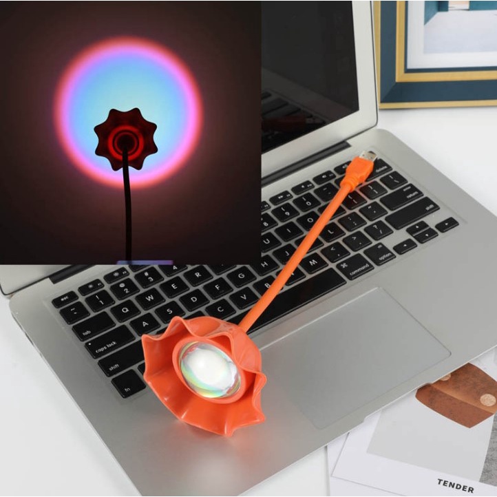 Đèn led GOOJODOQ mini chiếu màu hoàng hôn chuyên dụng quay Tik Tok cổng USB dễ mang đi