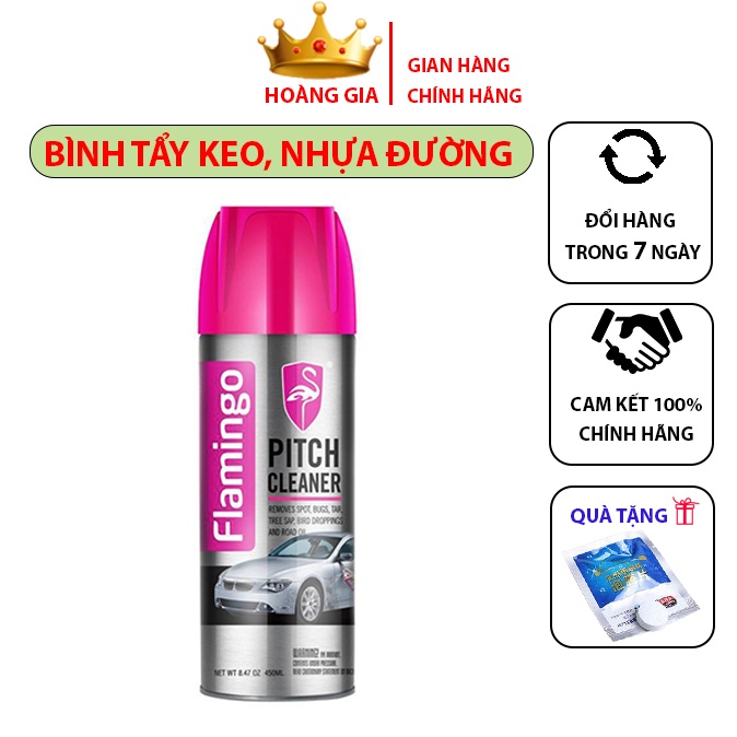 Bình Xịt Tẩy Nhựa Đường Flamingo F012 450ml - Sáng Bóng Như Mới - SẢN PHẨM CHÍNH HÃNG.