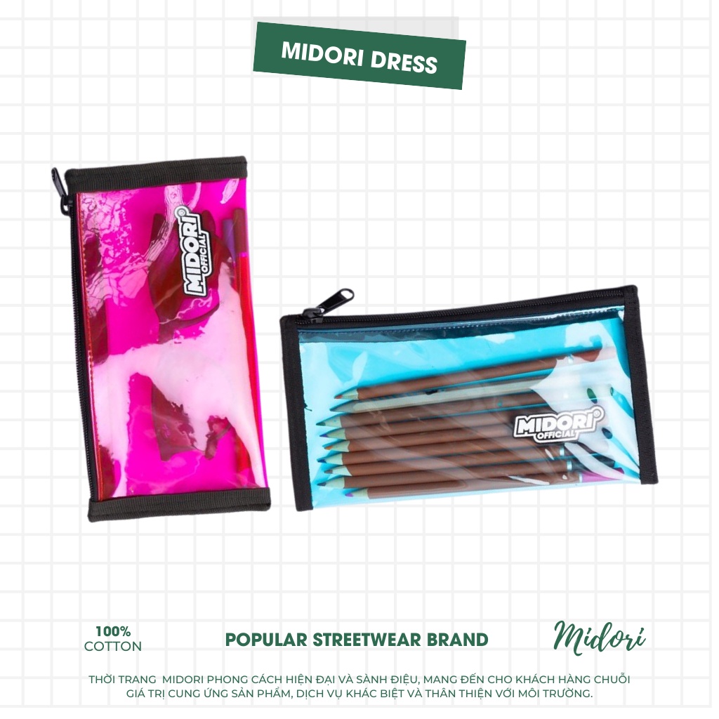 Ví Nữ Mini Cầm Tay Lenora Dáng Vuông Đựng Tiền Nhỏ Gọn Da PU Cao Cấp Cực Đẹp Giá Rẻ Local Brand MIDORI STUDIO