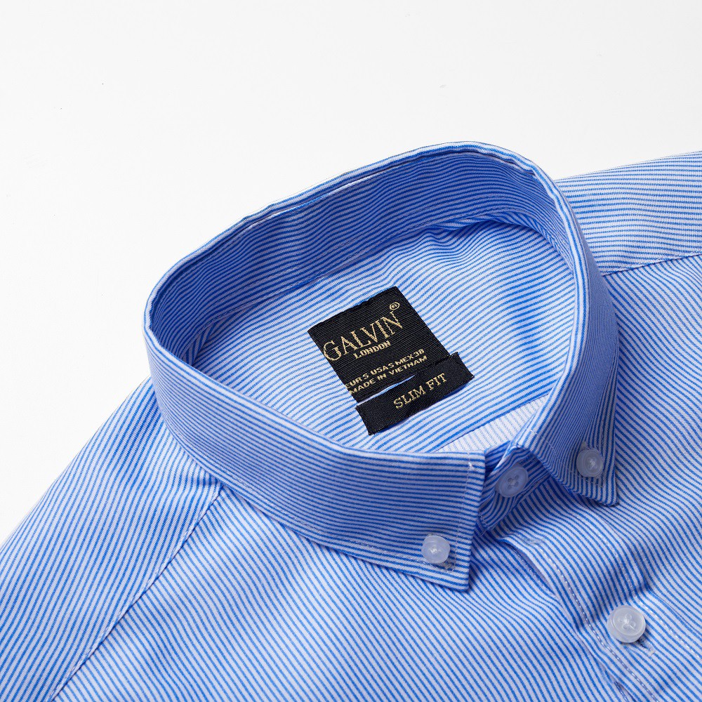 Áo sơ mi nam Galvin họa tiết dài tay chất cotton co giãn form ôm SMGV140 - Leo Vatino | BigBuy360 - bigbuy360.vn