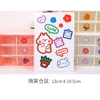 Set Hình Dán Sticker Gấu Thỏ DIY Trang Trí Cực Dễ Thương Trang Trí Tủ, Kệ, Sổ, Điện Thoại,...