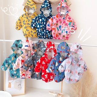 ÁO GIÓ QUẢNG CHÂU 2 LỚP LÓT COTTON CHO BÉ (hình thật)