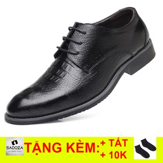 Giày Nam Cao Cấp - FREESHIP - Giày Da Dập Vân Cá Sấu Sang Chảnh GD103