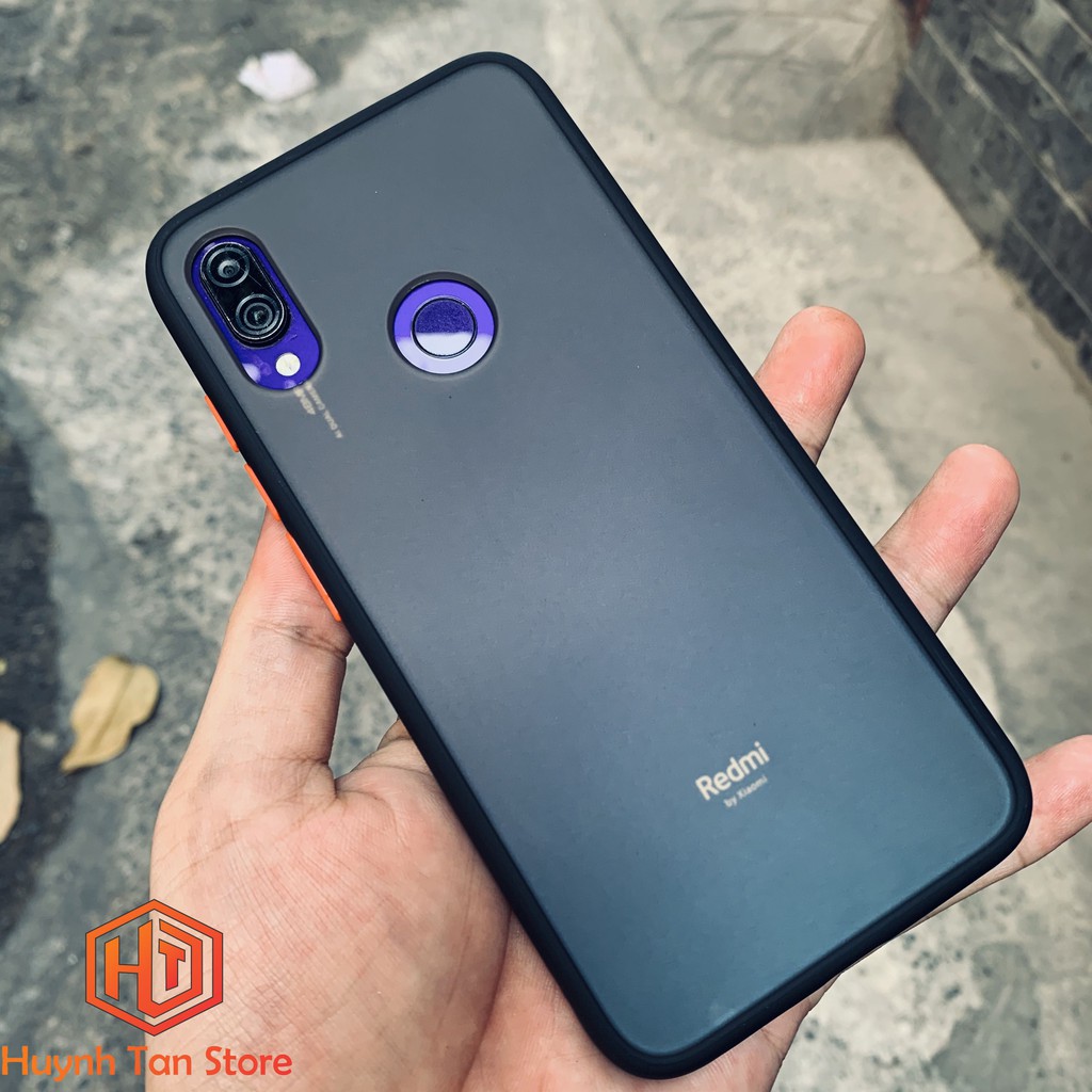 Ốp lưng Xiaomi Poco X3, X3 Pro , Redmi Note 7 , Note 7 Pro trong nhám viền màu