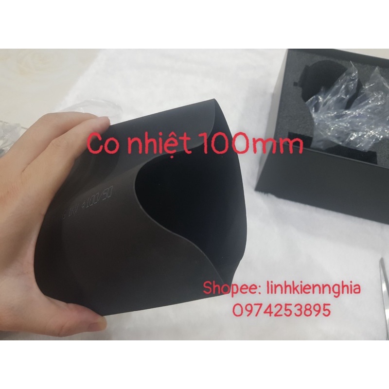 Gen co nhiệt phi 100_ống co nhiệt 100mm bọc bi cầu titanblack