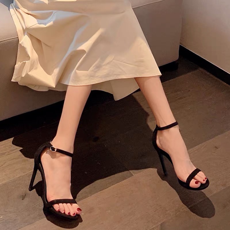 Giày sandal cao gót nữ 7P-9P Ngọc Trinh quai mảnh đế nhọn LALA SHOES- T17