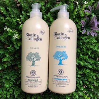 [Chính hãng] DẦU GỘI XẢ BIOTIN COLLAGEN NEW 1000ML SIÊU MỀM MƯỢT CHO TÓC KHÔ 1000ml