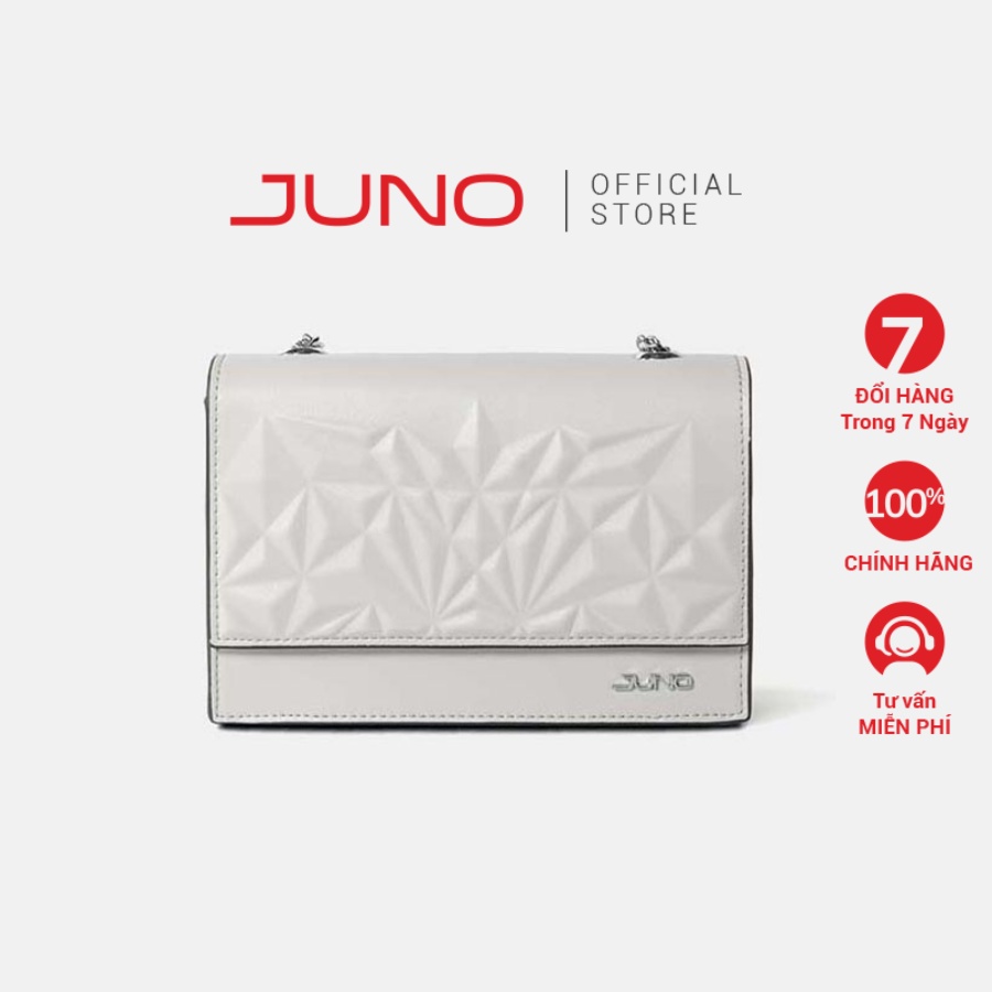 Túi Xách Nữ Thời Trang JUNO Cỡ Nhỏ Nắp Gập Dập Nổi 3d TXN313