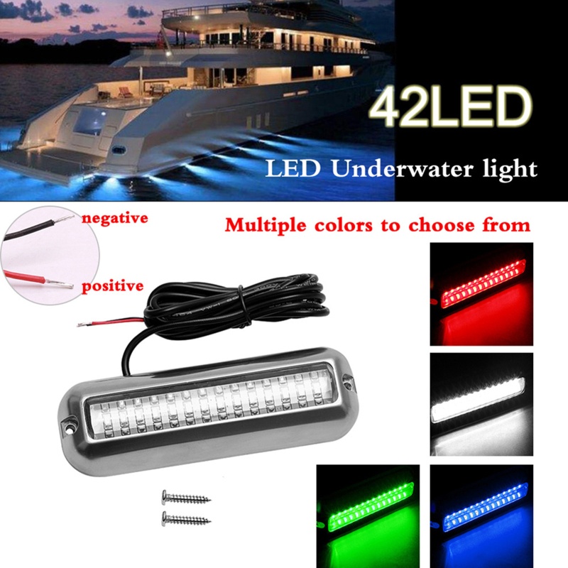 Đèn LED 42 Bóng 10-30V Chiếu Sáng Dưới Nước Cho Tàu Thuyền