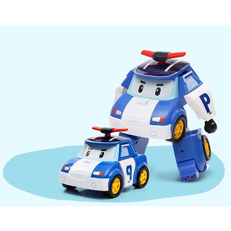 Đồ Chơi Poli Biến Hình Xe Và Robot Nhựa ABS An Toàn, Đồ Chơi Trẻ Em WinRio.Store