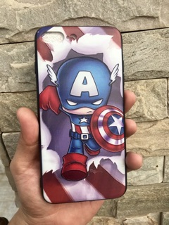 Ốp lưng captain in nổi 4d