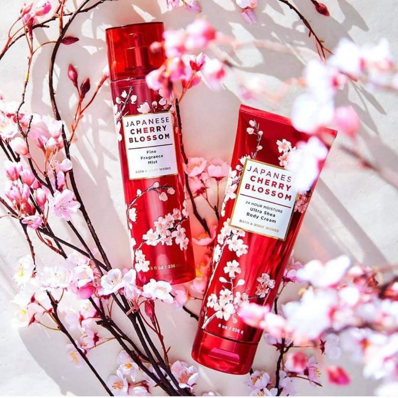 Lotion dưỡng thể JAPANESE CHERRY BLOSSOM Bath and Body Works 226gram#chính hãng #