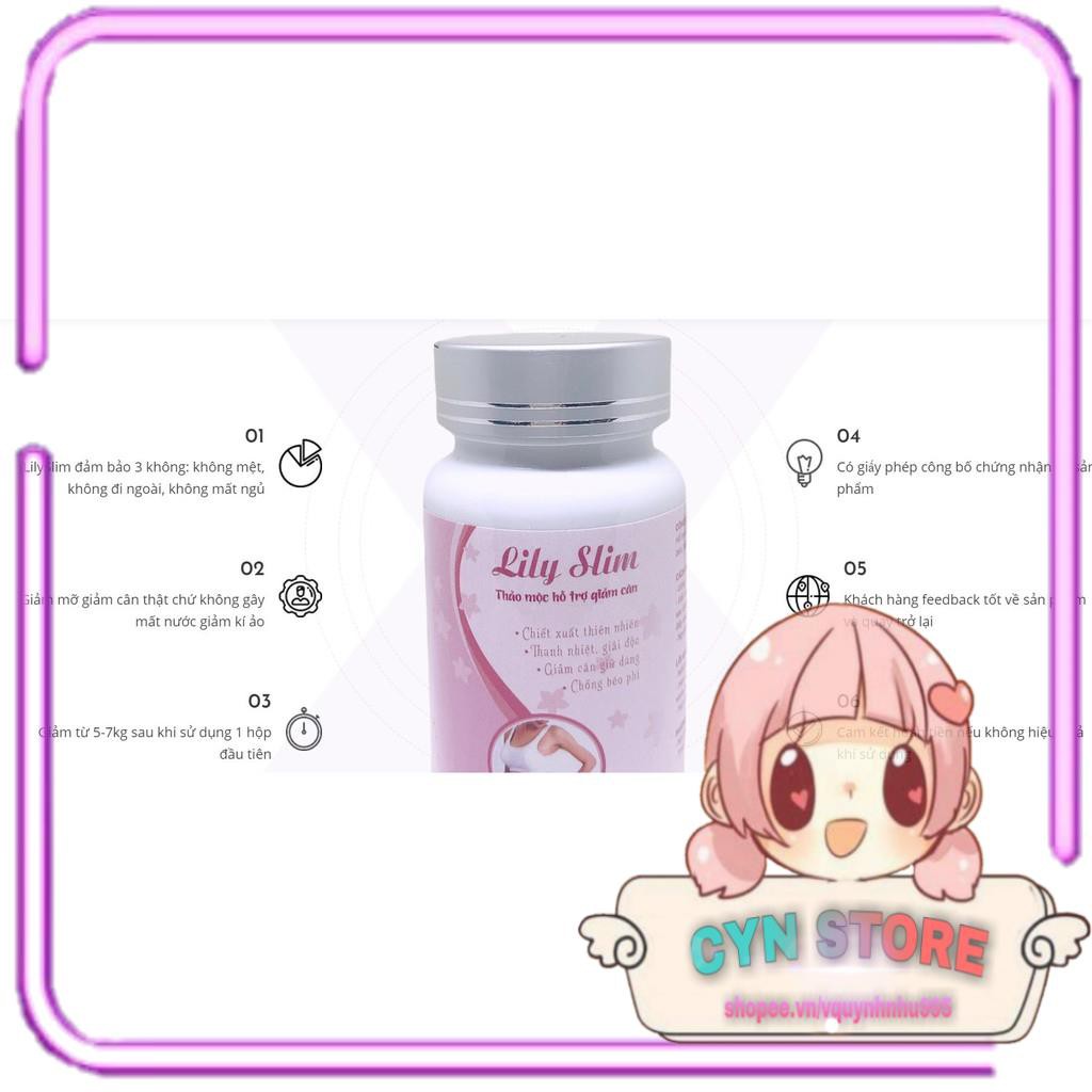 Lily Slim Giảm Cân  Liệu Trình 10 Ngày Hỗ Trợ Giảm Cân Nhanh,Không Tác Dụng Phụ | BigBuy360 - bigbuy360.vn