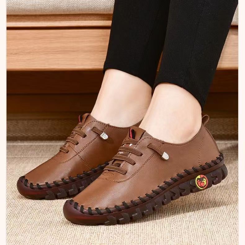 Giày Thể Thao Da Đế Mềm Thoải Mái Dành Cho Nữ Size 35-41