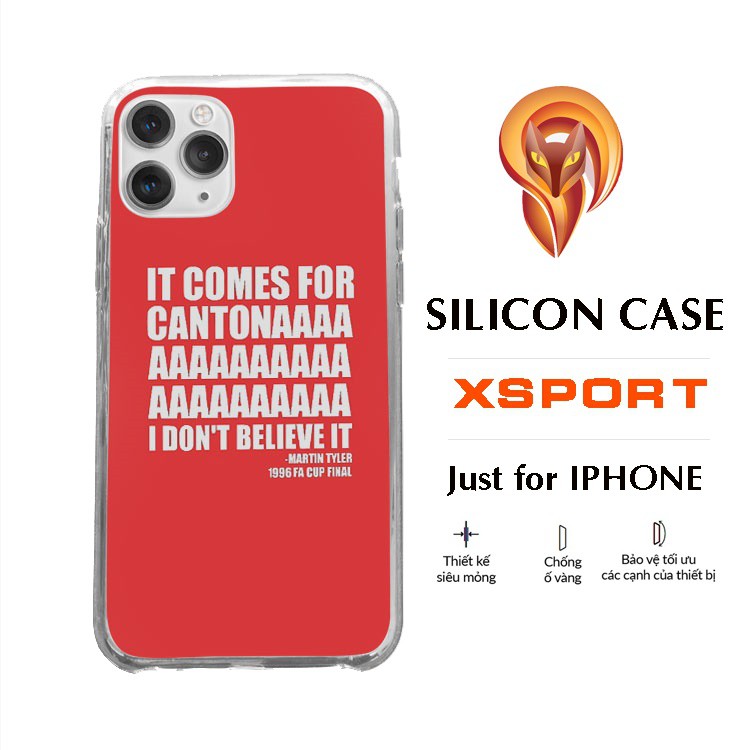 Ốp Lưng XSPORTCASE banh tới cantona vào o o o cho iphone 5 - iphone 12 MAN20211084