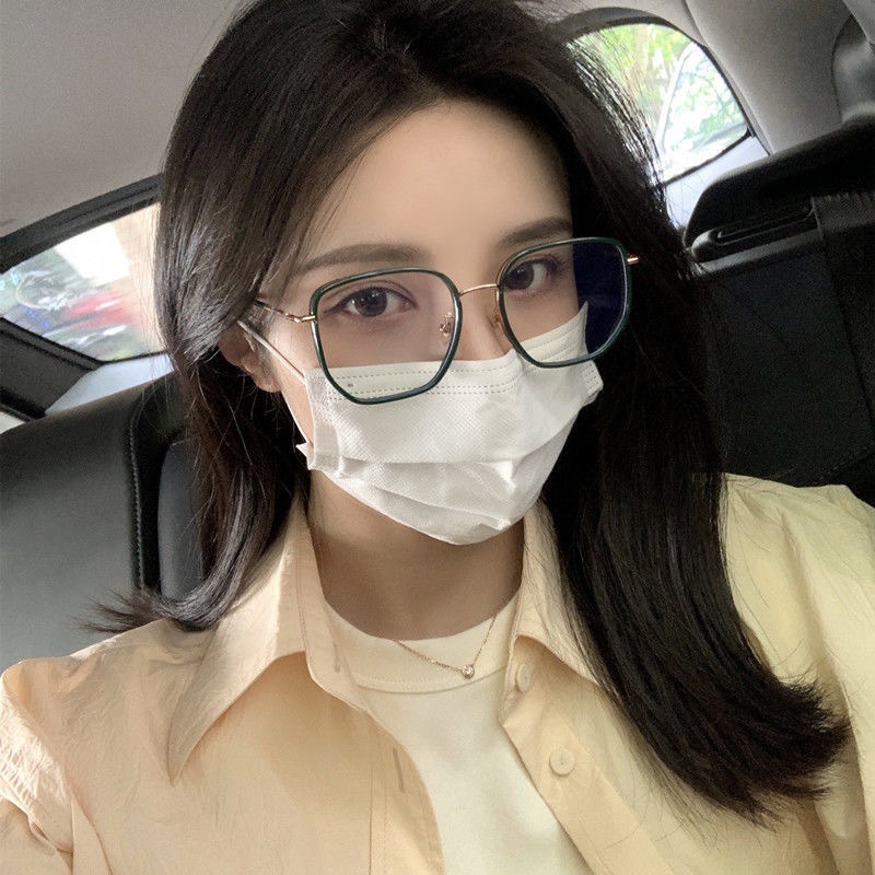 Kính mắt gọng to chống bức xạ có độ cận 0.5~6.0 phong cách thời trang sành điệu cho nữ/kính chống ánh sáng xanh/kính gọng đen/gọng kính cận nữ nam