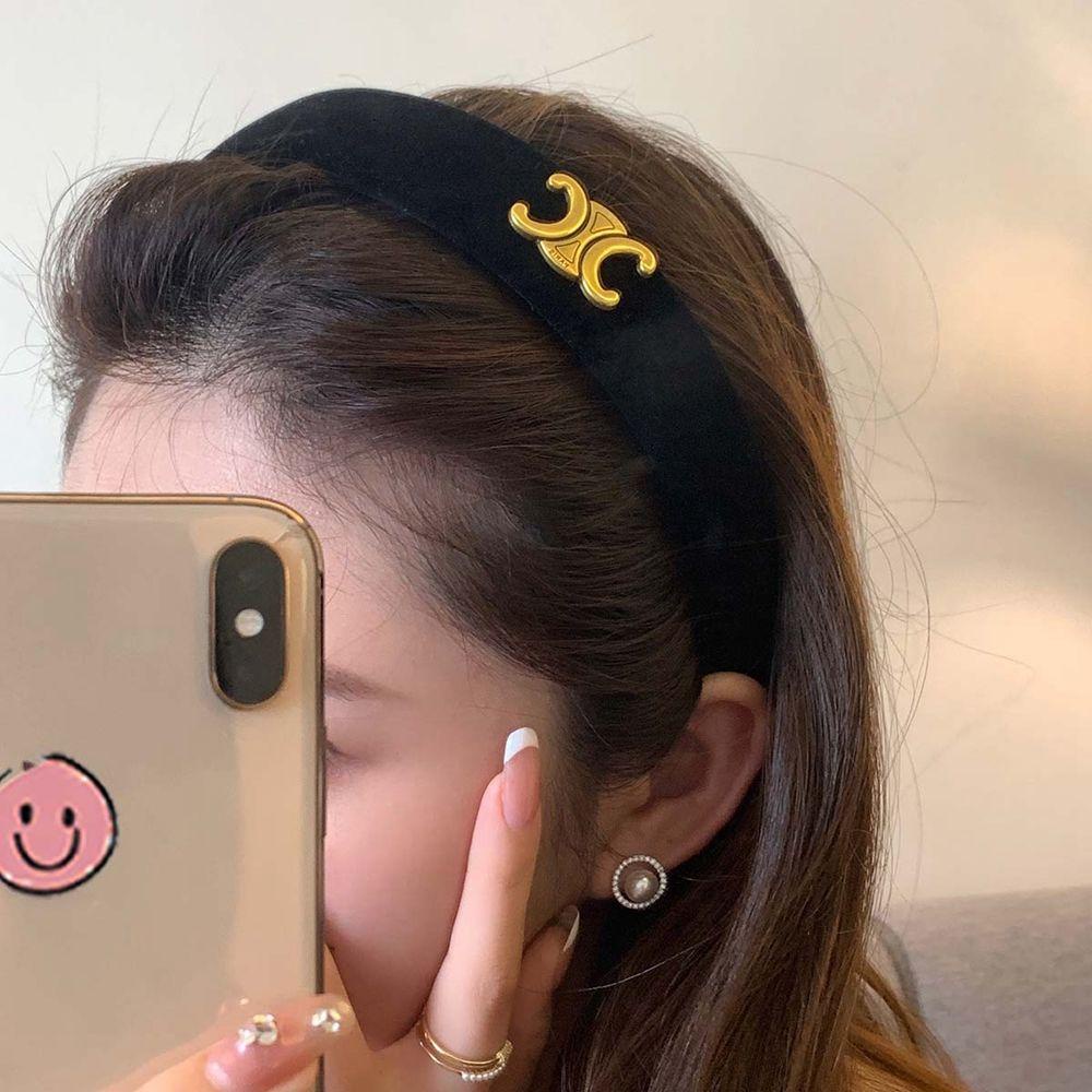 Băng Đô Nhung Đen Phong Cách Vintage Pháp Sáng Tạo|Băng Đô Phong Cách Hàn Quốc