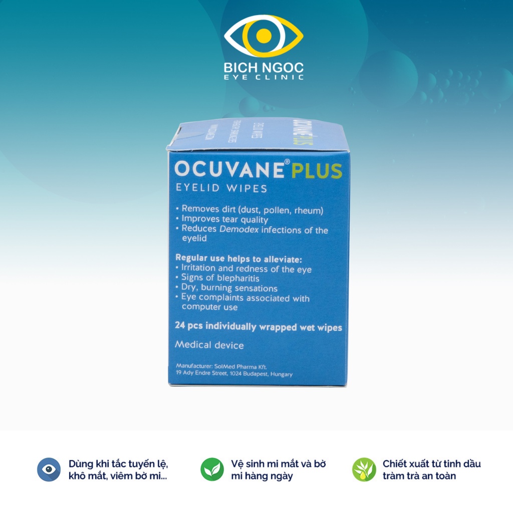 Miếng gạc lau mắt Ocuvane Plus - Chính hãng