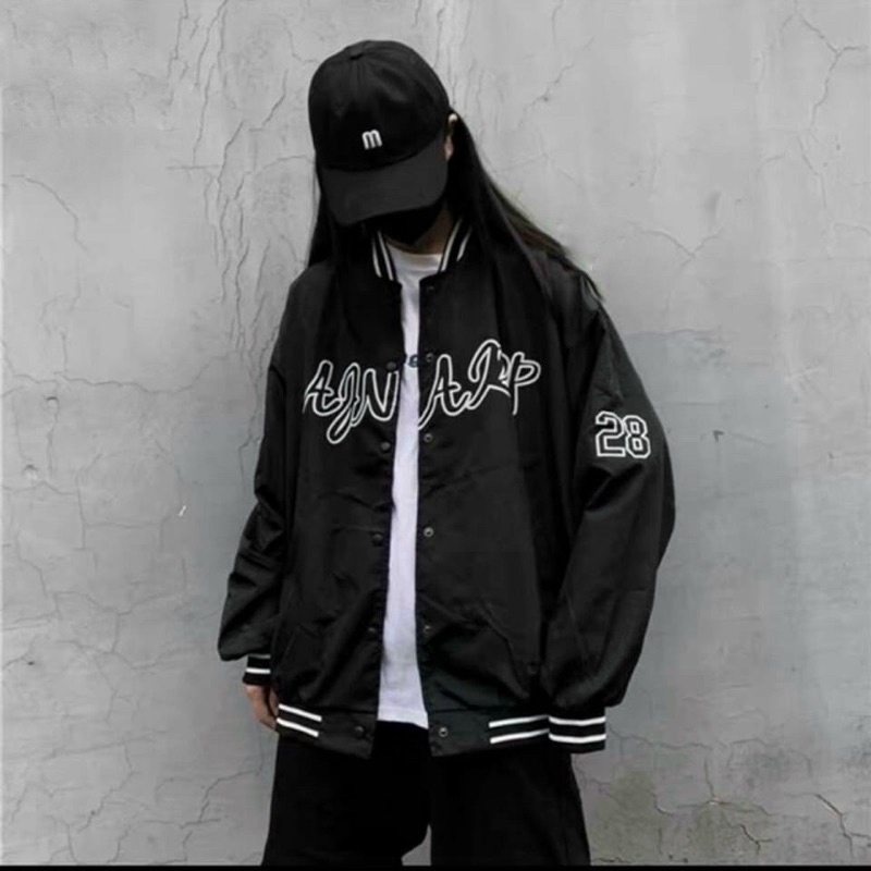 Áo Bomber Dù 2 Lớp AJN 28 Unisex Nam Nữ  Áo Khoác Dù 2 Lớp Chất Đẹp In Sắc Nét