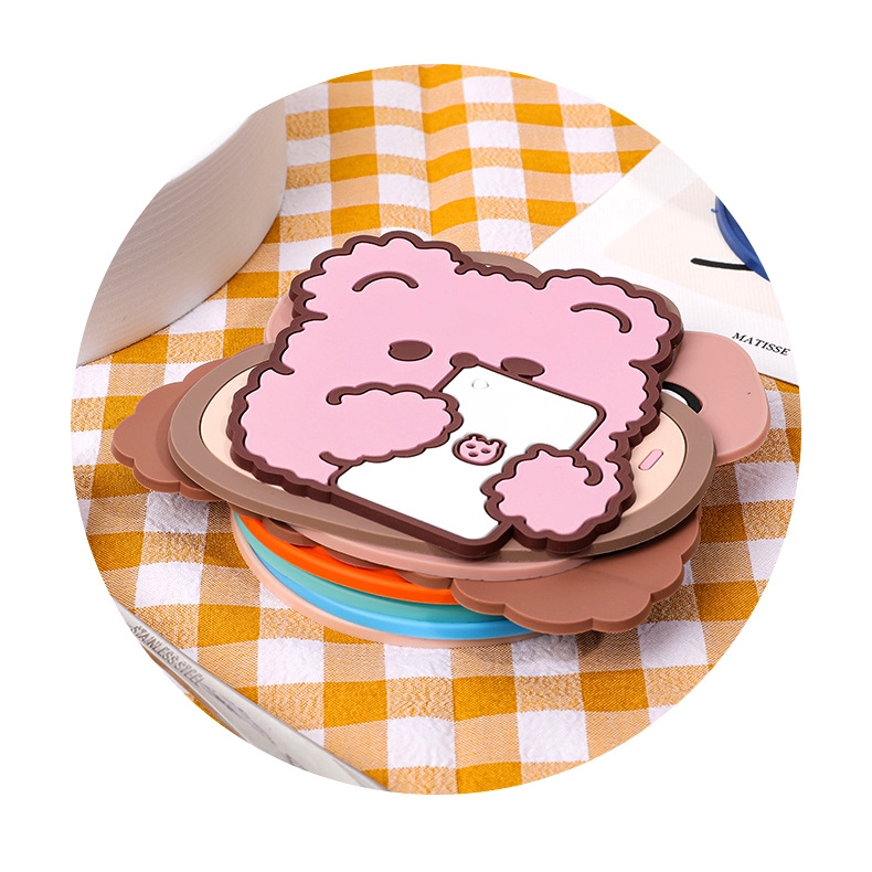 Tấm Lót Cốc Trà Bằng Silicone Cách Nhiệt Chống Trượt Chống Bỏng