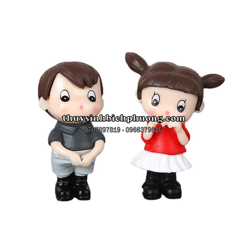 CÔ BÉ CẬU BÉ CUTE TRANG TRÍ TERRARIUM ĐỒ CHƠI TÉP KIỂNG THỦY SINH