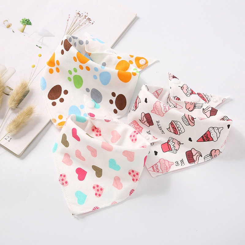 Yếm Ăn Cotton Xinh Xắn Dành Cho Bé