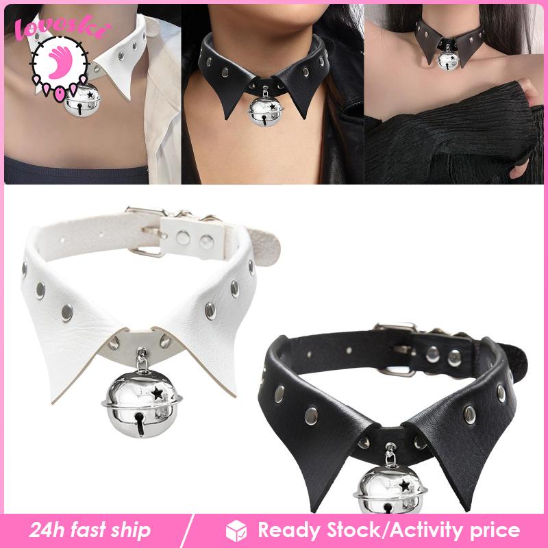 Vòng Cổ Choker Da PU Hóa Trang Rock Thời Trang Cho Nữ