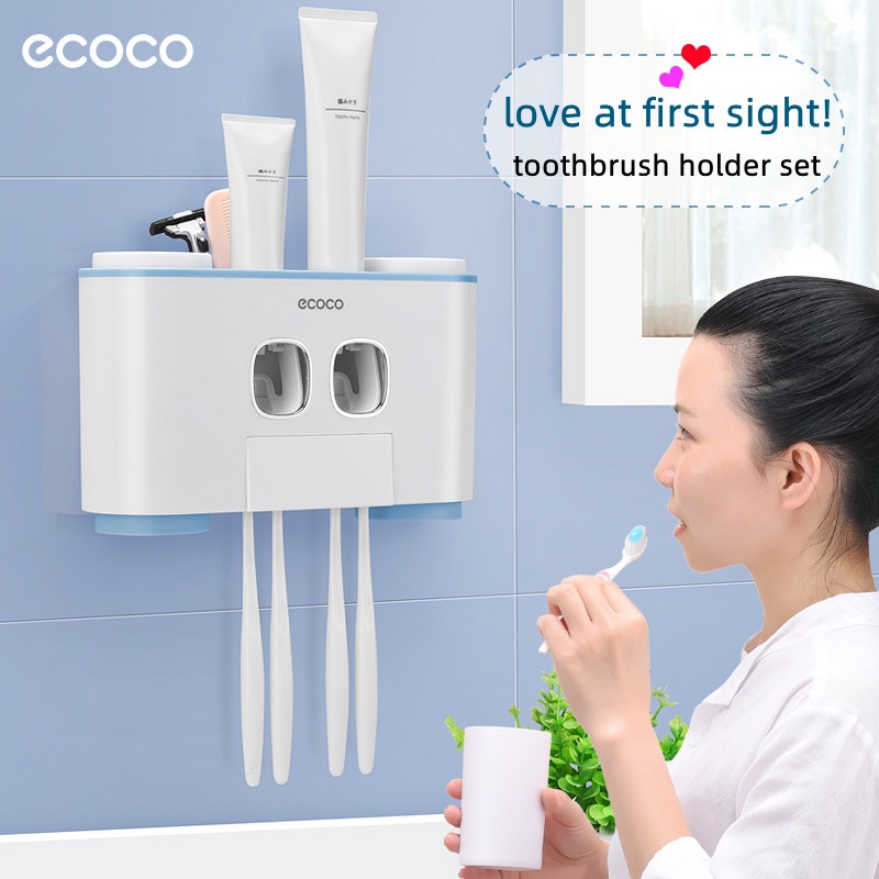 Giá Đỡ Bàn Chải Đánh Răng Gắn Tường Không Cần Khoan Tiện Dụng