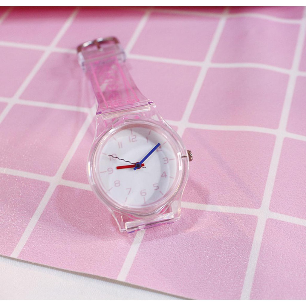 ĐỒNG HỒ NỮ DÂY TRONG SUỐT CANDYCAT MẶT SỐ SIÊU DỄ THƯƠNG | BigBuy360 - bigbuy360.vn