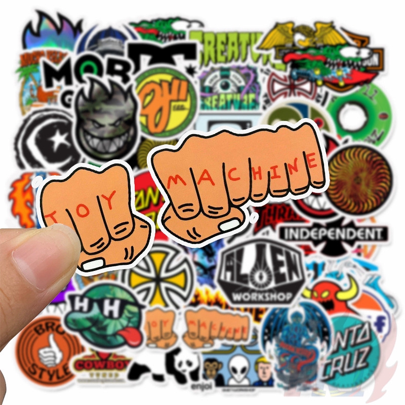❉ Classical Mixed Fashion Brand Logo Series 01 Graffiti Stickers ❉ 50Pcs/Set DIY Fashion Waterproof Luggage Laptop Skateboard Doodle Decals Stickers