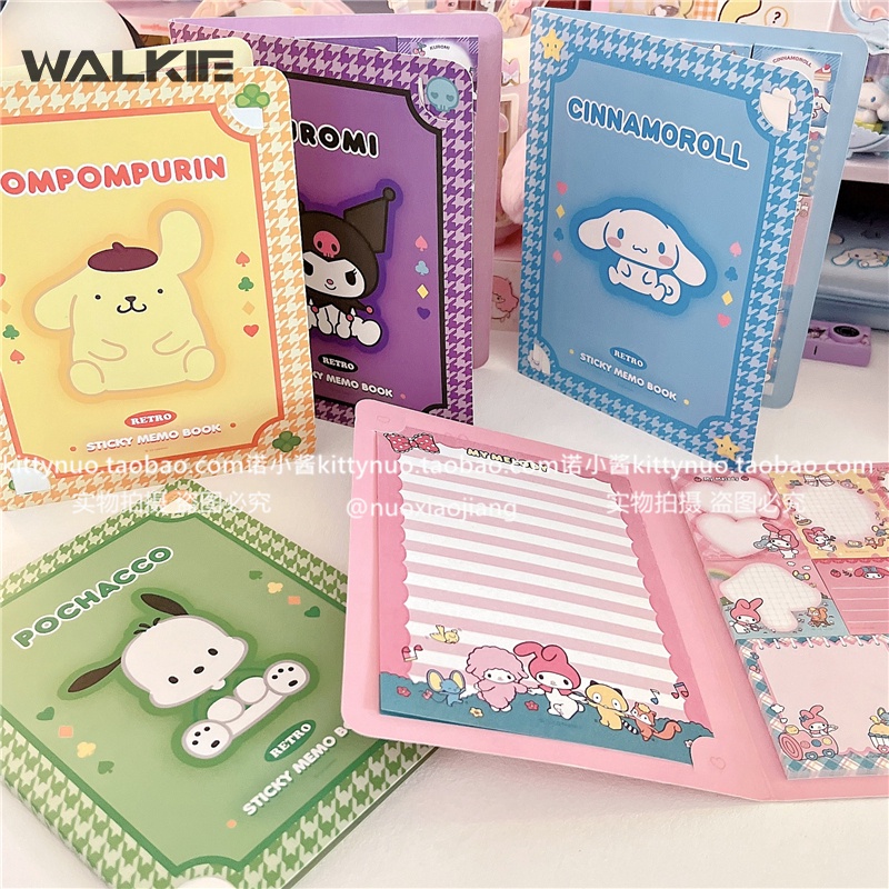 Sổ Tay Ghi Chú In Hoạt Hình Melody Kuromi Dễ Thương