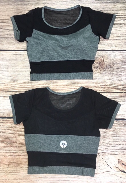 ÁO CROPTOP LƯỚI TAY NHIỀU MÀU ( Có mút )
